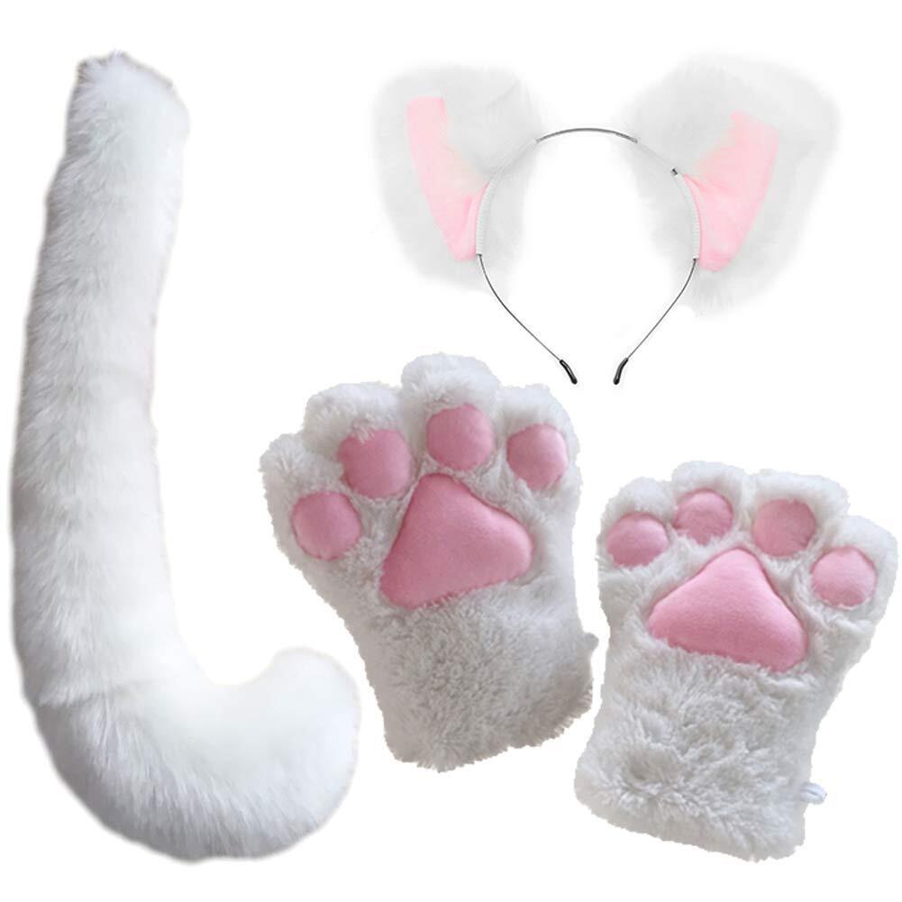 9796 Party Cosplay Costume Fox Ears Faux Fur Hair Hoop Headband